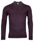 Thomas Maine Pullover Shirt Style Zip Single Knit Dark Aubergine