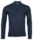 Thomas Maine Pullover Shirt Style Zip Single Knit Denim Blue