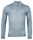 Thomas Maine Pullover Shirt Style Zip Single Knit Light Blue