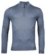 Thomas Maine Pullover Shirt Style Zip Single Knit Storm Sky
