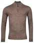 Thomas Maine Pullover Shirt Style Zip Single Knit Taupe