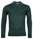 Thomas Maine Pullover Shirt Style Zip Single Knit Trui Dark Bottle Green