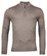 Thomas Maine Pullover Shirt Style Zip Single Knit Trui Jute