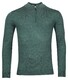 Thomas Maine Pullover Shirt Style Zip Single Knit Trui Pine Green Melange