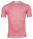 Thomas Maine Pullover Short Sleeve Crew Neck Single Knit Merino Silk Linen Salmon Pink