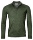Thomas Maine Pullover Uni Zip Collar Dark Green