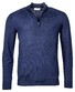 Thomas Maine Pullover Uni Zip Collar Denim Blue