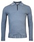 Thomas Maine Pullover Zip Collar Single Knit Trui Steel Grey