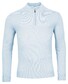 Thomas Maine Pullover Zip Single Knit Cashmere Baby Blue
