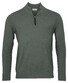 Thomas Maine Pullover Zip Single Structure Knit Trui Midden Groen