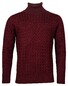 Thomas Maine Rollneck Cable Knit Pattern Pullover Bordeaux