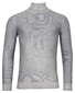 Thomas Maine Rollneck Structure Knit Mercerized Merino Pullover Mid Grey Melange