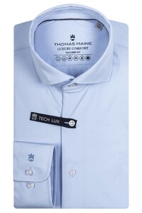 Thomas Maine Roma Luxury Comfort Stretch Uni Modern Kent Overhemd Licht Blauw