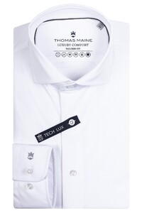 Thomas Maine Roma Luxury Comfort Stretch Uni Modern Kent Overhemd Wit