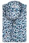 Thomas Maine Roma Modern Kent Abstract Floral Pattern by Liberty Overhemd Midden Blauw