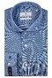Thomas Maine Roma Modern Kent Cotton Piqué 2Tone Overhemd Cobalt Blue
