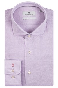 Thomas Maine Roma Modern Kent Cotton Pique Shirt Lilac