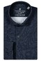 Thomas Maine Roma Modern Kent Hyper Stretch Two-Tone Luxury Comfort Overhemd Dark Navy