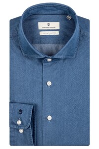 Thomas Maine Roma Modern Kent Indigo Shirt Blue