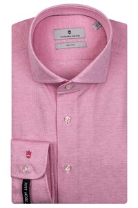 Thomas Maine Roma Modern Kent Jersey 2Tone Tech Lux Shirt Pink