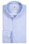 Thomas Maine Roma Modern Kent Knit Tech Jersey Check Overhemd Sky Blue