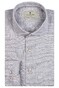 Thomas Maine Roma Modern Kent Linen Delave by Albini Shirt Light Grey