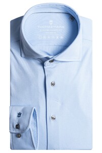 Thomas Maine Roma Modern Kent Luxury Comfort Shirt Light Blue
