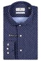 Thomas Maine Roma Modern Kent Tech Jersey Knit Retro Mini Star Overhemd Navy-Wit