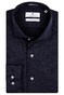 Thomas Maine Roma Modern Kent Wool Jersey by Reda Overhemd Navy
