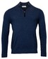 Thomas Maine Shirt Style Pullover Zip Single Knit Navy