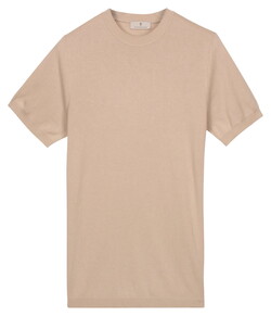 Thomas Maine Short Sleeve Crew Neck Half Milano Knit Pullover Kitt