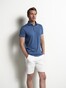 Thomas Maine Short Sleeve Merino Wool Jersey Polo Midden Blauw