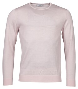 Thomas Maine Single Knit Crew Neck Pullover Soft Pink