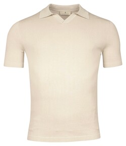 Thomas Maine Single Knit Garment Dye Light Stone Wash No Buttons Collar Polo Kitt