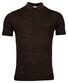 Thomas Maine Single Knit Shirt Style Pullover Brown