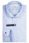 Thomas Maine Small Fantasy Pattern Roma Modern Kent Shirt Light Blue-White