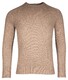 Thomas Maine Superfine Lamsbswool Crew Neck Single Knit Vintage Pullover Light Camel