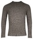 Thomas Maine Superfine Lamsbswool Crew Neck Single Knit Vintage Trui Antraciet Melange