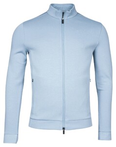 Thomas Maine Sweat Cardigan Full Two-Way Zip Vest Licht Blauw