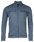 Thomas Maine Sweat Cardigan Jacket Zip Doubleface Interlock Denim Blue