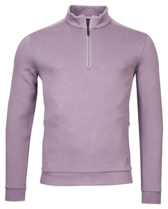 Thomas Maine Sweatshirt Zip Doubleface Pullover Lavender Grey