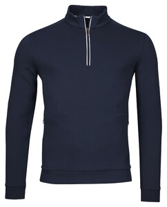 Thomas Maine Sweatshirt Zip Doubleface Pullover Navy