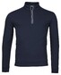 Thomas Maine Sweatshirt Zip Doubleface Trui Navy
