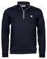 Thomas Maine Sweatshirt Zip Fine Contrast Trui Navy