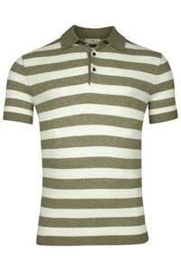 Thomas Maine Terry Cloth Knitted Short Sleeve Polo Groengrijs