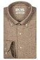 Thomas Maine Torino Button Down Two-Ply Herringbone Flanel Overhemd Zand