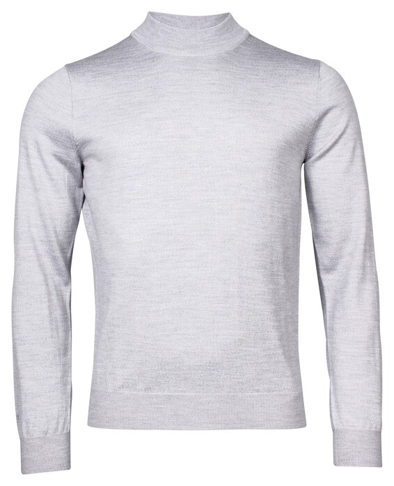 Thomas Maine Turtle Neck Merino Pullover Trui Licht Grijs