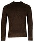 Thomas Maine Turtle Two Color Brioche Rib Knit Trui Dark Olive