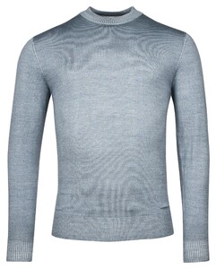 Thomas Maine Turtleneck Single Knit Dye Wash Pullover Greyblue