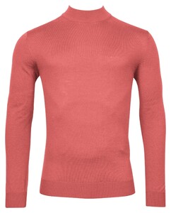Thomas Maine Turtleneck Single Knit Pullover Coral